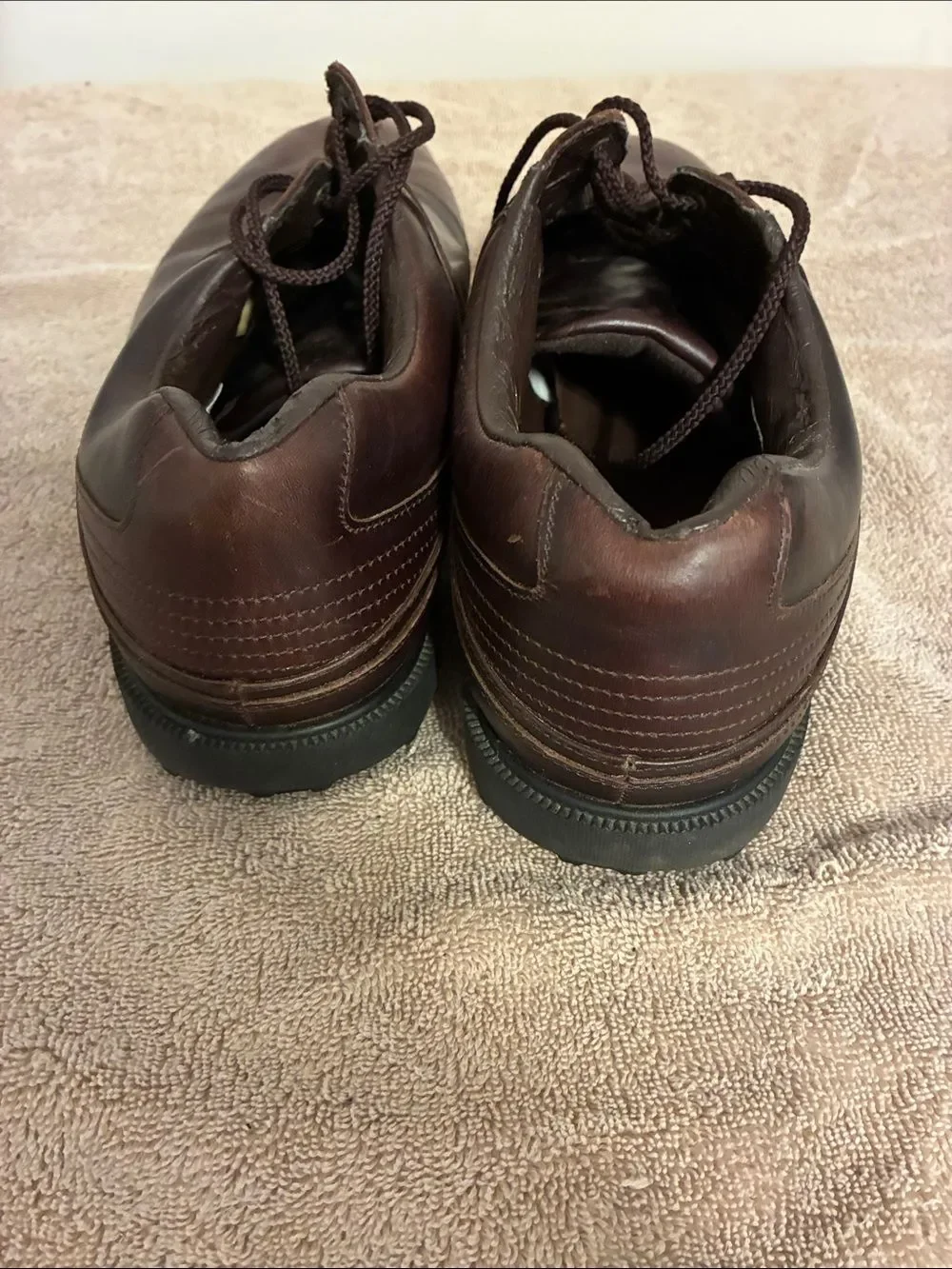 Men’s size 13W FootJoy‎ Brown Leather Oxford Golf Shoes